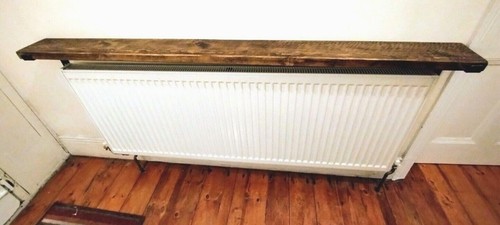 Rustic radiator shelf - radiator,