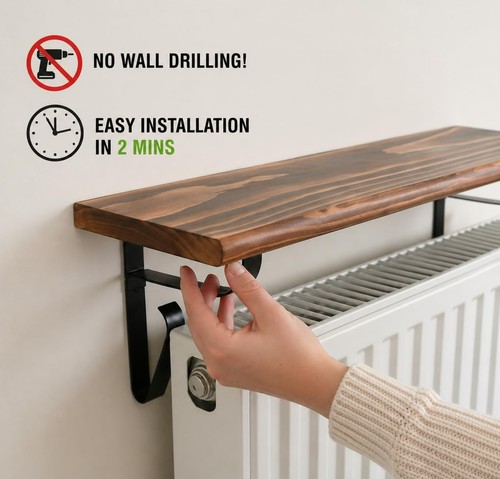 Radiator shelf 110cm no - radiator,