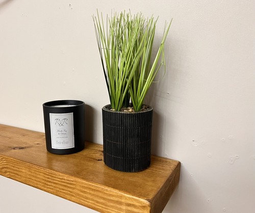 Floating wooden shelf - wooden,