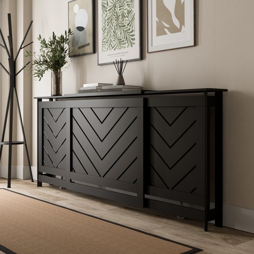Radiator cover black - radiator, modern