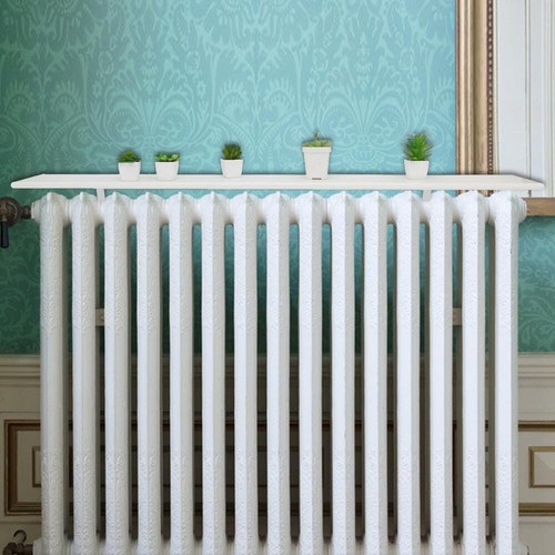 120cm white radiator shelves - 120cm,