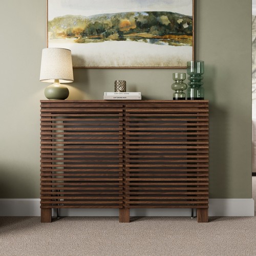 Radiator cover walnut - cover, modern
