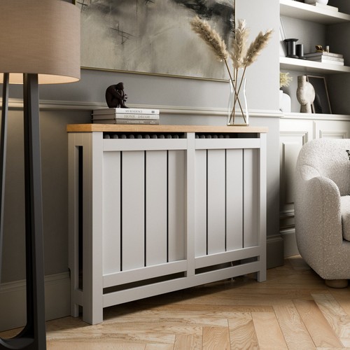 Radiator cover white - white, modern