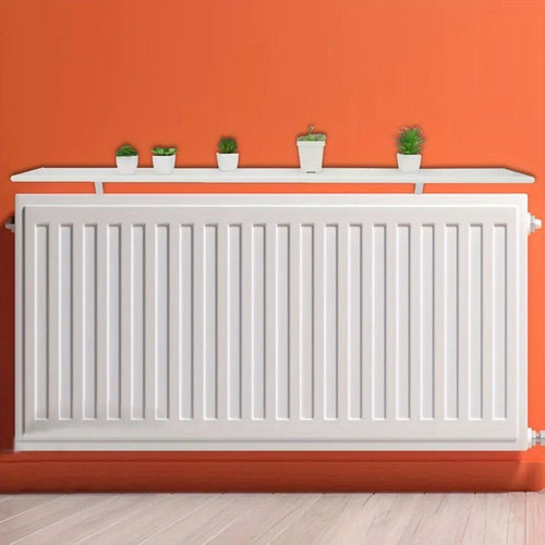 90cm white radiator - white, cover