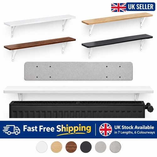 Radiator shelf with foil - with,
