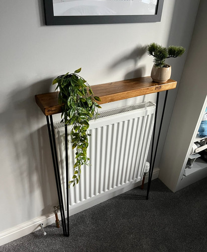 Rustic radiator shelf - radiator,
