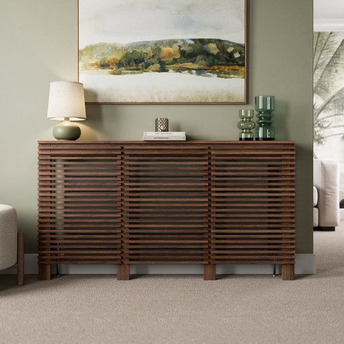 Radiator cover walnut modern - walnut,