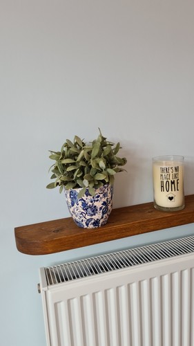 Rustic wooden radiator - radiator, shelf