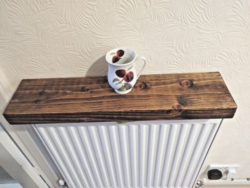 Rustic floating radiator - radiator, shelf