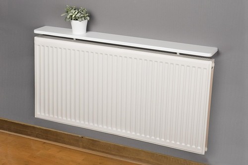 White rounded edges radiator - rounded,
