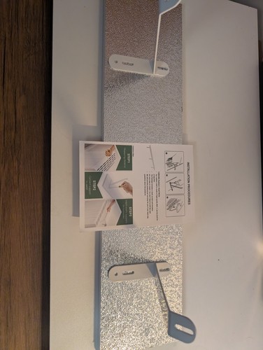 White radiator shelf 60cm - white, easy
