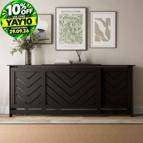 Radiator cover black - radiator, modern
