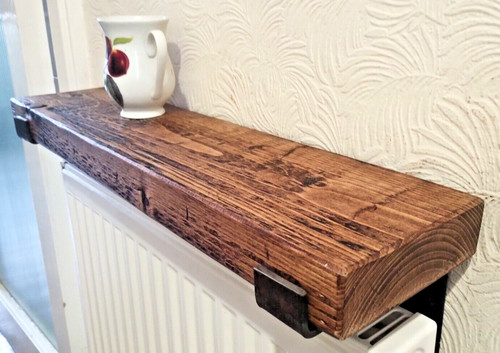 Rustic radiator shelf - radiator,